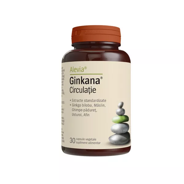 Ginkana Circulatie, 30 capsule vegetale, Alevia