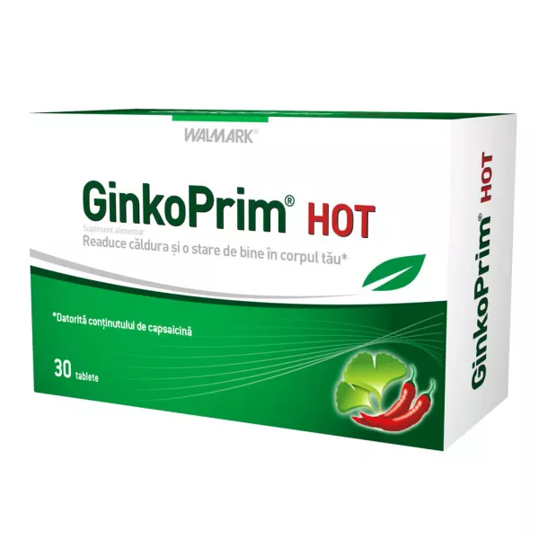 GinkoPrim Hot, 30 tablete, Walmark