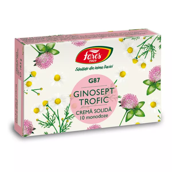 Ginosept Trofic crema solida, 10 monodoze, Fares