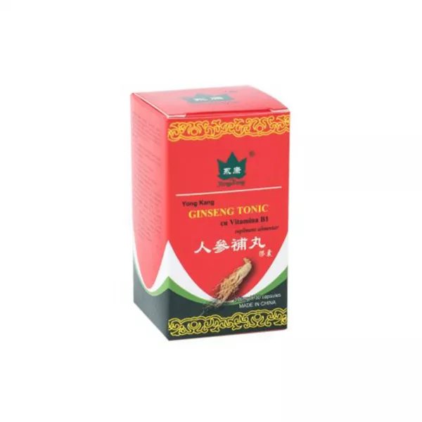 Ginseng Tonic cu Vitamina B1, 30 capsule, Yongkang International China