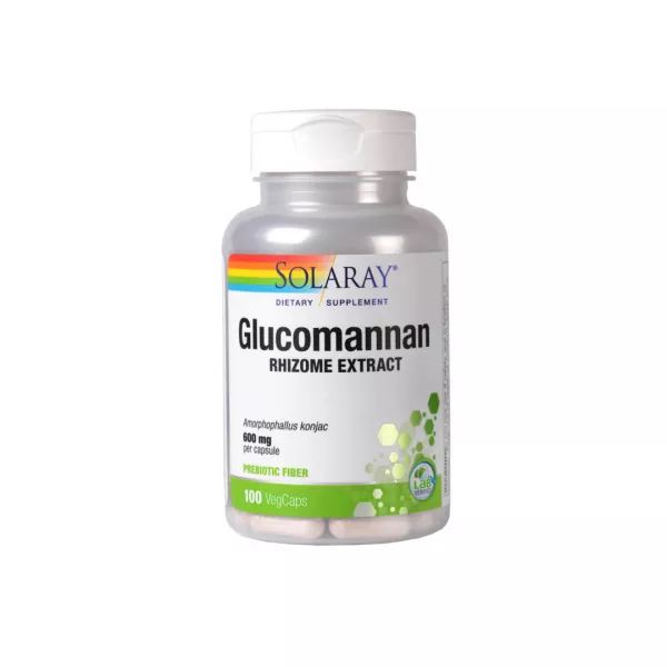Glucomannan 600 mg Solaray, 100 capsule, Secom