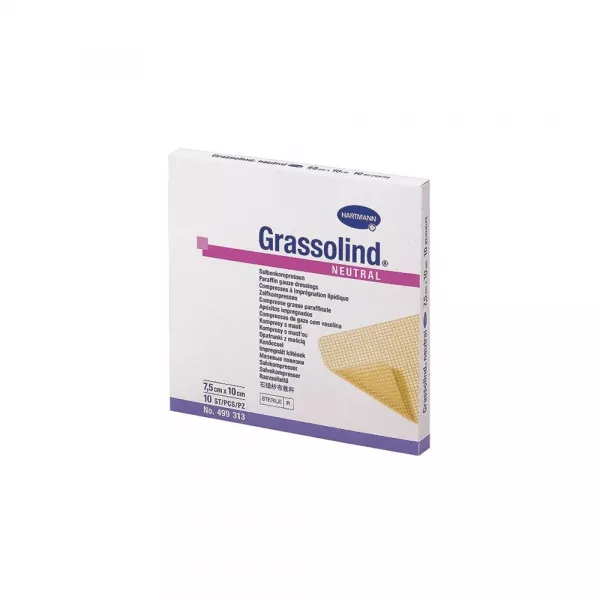 Comprese sterile Grassolind, 7,5 x 10 cm, 10 bucati, Hartmann