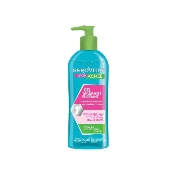 Gel Spumant Purifiant Gerovital Stop Acnee, 150 ml