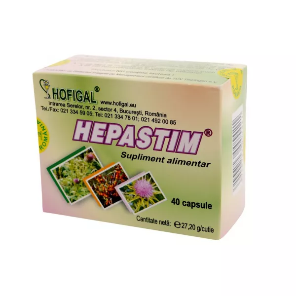 Hepastim, 40 capsule, Hofigal