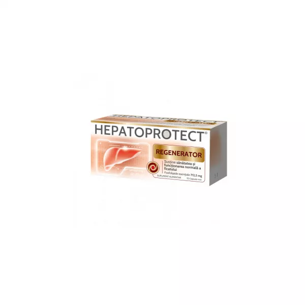 Hepatoprotect Regenerator, 32 capsule moi, Biofarm