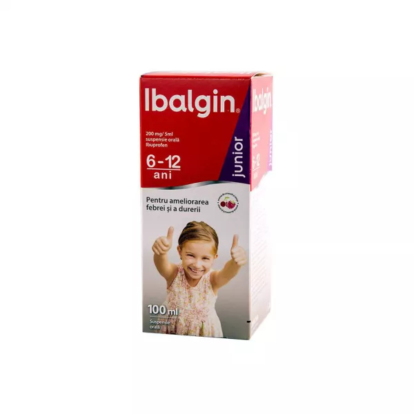 Ibalgin junior 200 mg/5 ml x 100 ml suspensie orala