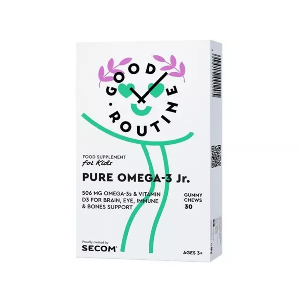 Jeleuri Pure Omega-3 Jr Good Routine, 30 jeleuri, Secom