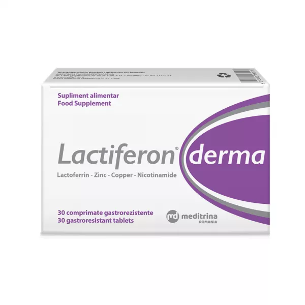 Lactiferon Derma, 30 comprimate, Meditrina Pharmaceuticals