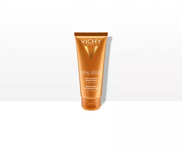 Lapte hidratant autobronzant pentru fata si corp IDEAL SOLEIL, 100ml, Vichy
