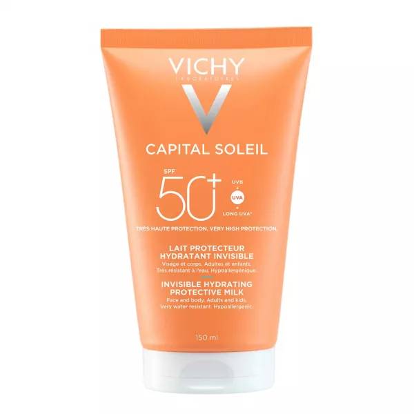 Lotiune hidratanta cu protectie solara SPF 50+ Capital Soleil, 150 ml, Vichy