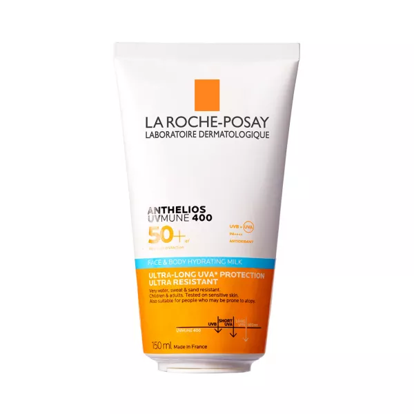 Lapte hidratant pentru fata si corp cu SPF 50+ Anthelios UVMUNE 400, 150 ml, La Roche Posay