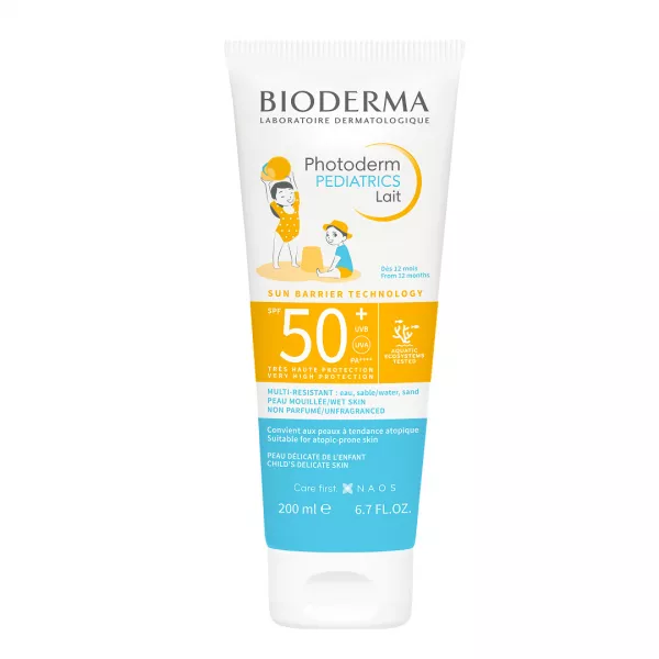 Lapte protectie solara pentru copii Pediatrics, SPF 50+, 200 ml, Bioderma