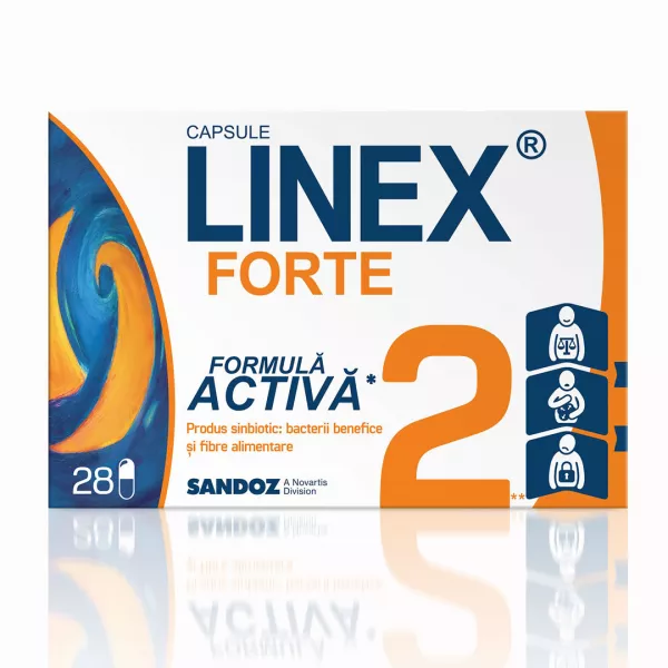 Linex Forte, 28 capsule, Sandoz