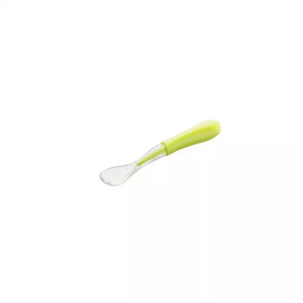 Lingurita din silicon pentru bebelusi, A0129, verde, Akuku