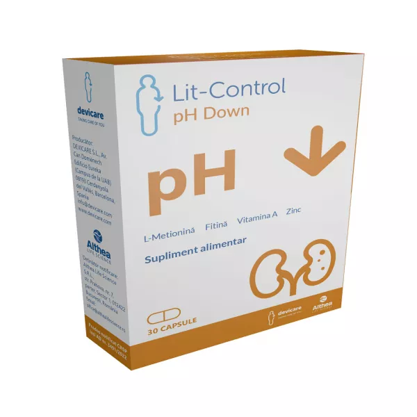 Lit-Control Ph Down, 30 capsule vegetale, Althea Life Science