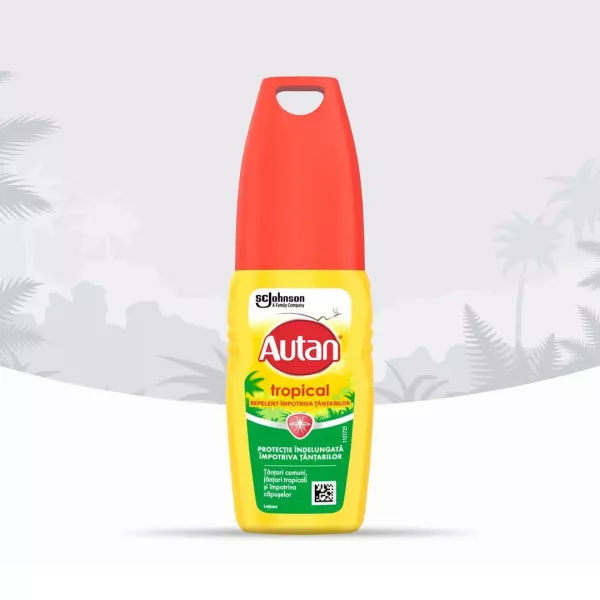 Lotiune anti-intepaturi insecte Autan Tropical cu pulverizator, 100 ml