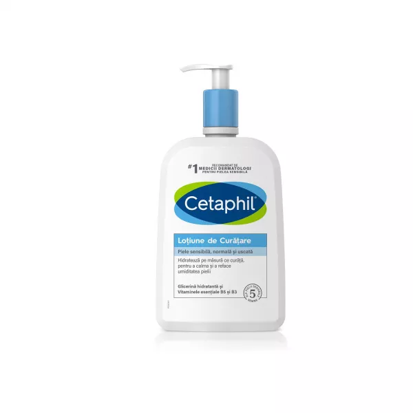 Lotiune de curatare pentru piele sensibila si uscata, 460 ml, Cetaphil
