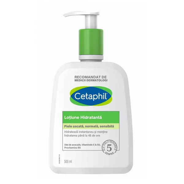 Lotiune hidratanta pentru fata si corp, 500 ml, Cetaphil