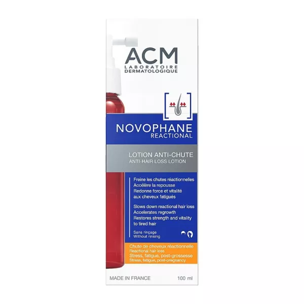 Lotiune impotriva caderii parului Novophane Reactional, 100 ml, ACM