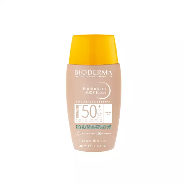 Fluid Nude Touch Mineral deschis cu SPF50+ Photoderm, 40 ml, Bioderma