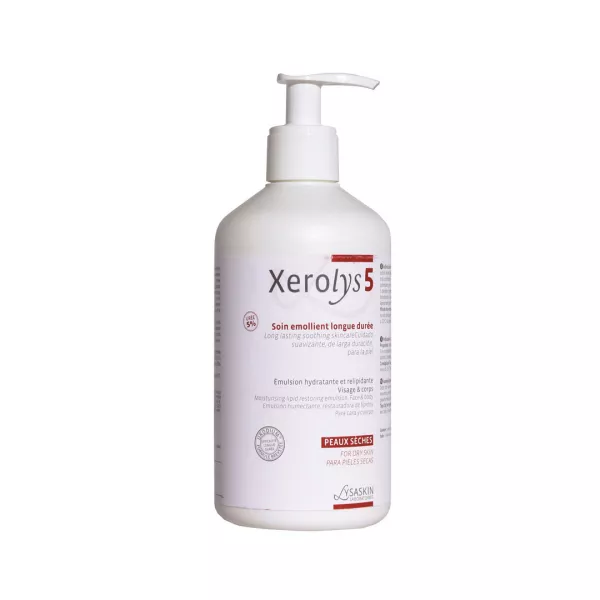 Emulsie pentru piele uscata Xerolys 5, 200 ml, Lab Lysaskin