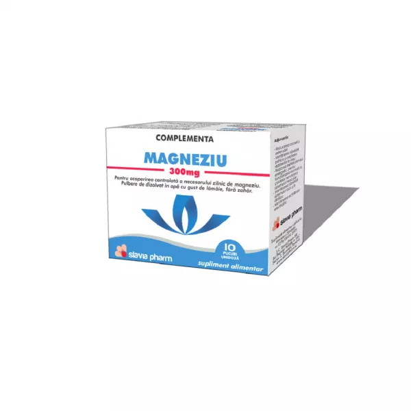 Magneziu 300 mg, 10 plicuri, Salvia