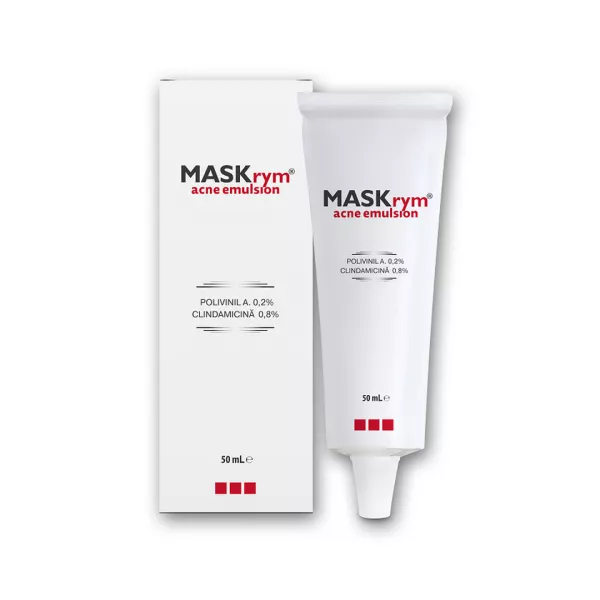 Maskrym emulsie pentru tratamentul acneei inflamatorii si foliculitei, 50 ml, Meditrina