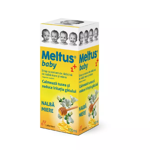 Meltus baby 1+ sirop nalba si miere , 100 ml, Solacium Pharma