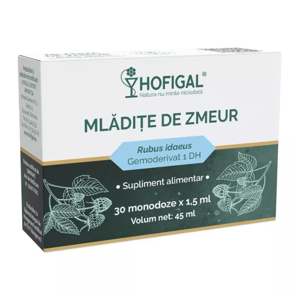 Mladite de Zmeur Gemoderivat, 30 monodoze, Hofigal