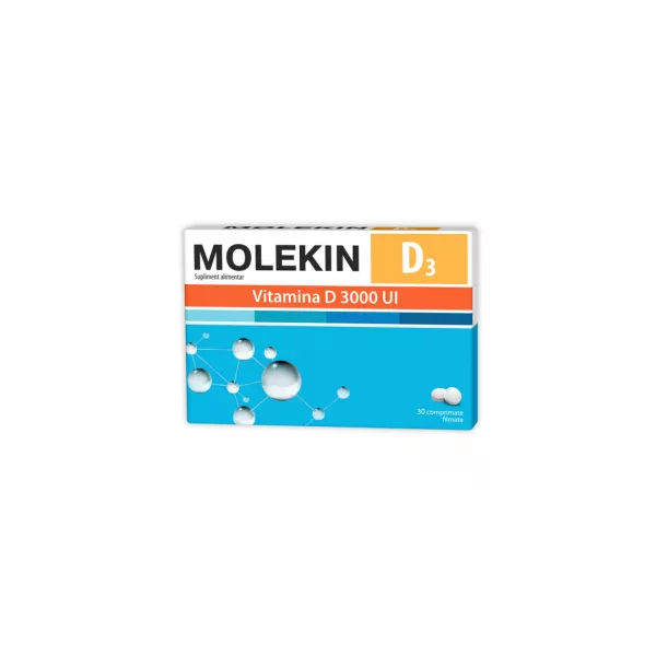 Molekin D3 3000 UI, 30 comprimate, Natur Produkt