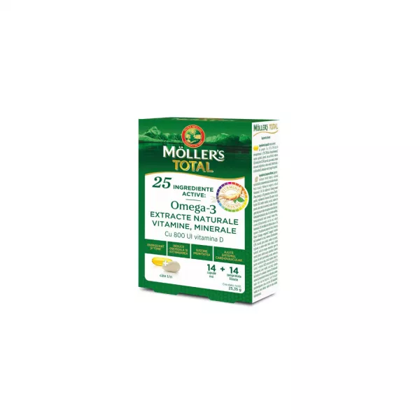 Mollers Total, 14 capsule + 14 comprimate