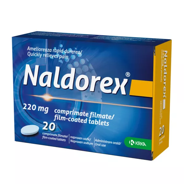 Naldorex, 220 mg, 20 comprimate filmate, Krka