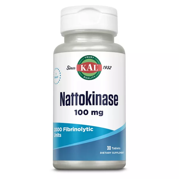 Nattokinase 100mg, 30 tablete, Solaray
