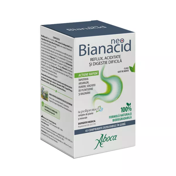 Neo Bianacid cu Poliprotect, 45 capsule, Aboca
