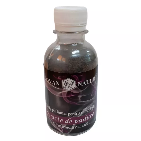 Nisip parfumat pentru scrumiera, cu aroma de Fructe Padure, 200 gr, Hovan Natur