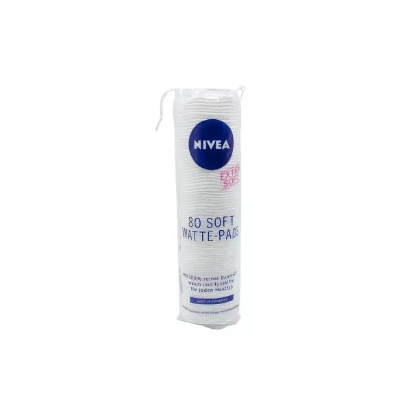 Dischete demachiante, Nivea extra Soft, 80 bucati/set