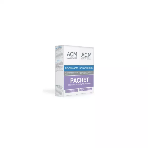 Pachet: sampon antimatreata Novophane DS, 125 ml + 125ml, Acm