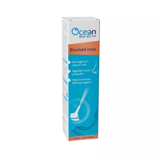 Ocean BIO-ACTIF Nas infundat, Apa de mare hipertonica pentru adulti, 125 ml, Yslab