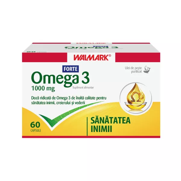 Omega 3 Forte, 1000 mg, 60 capsule, Walmark