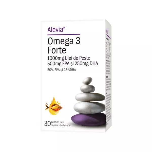 Omega 3 Forte, 30 capsule, Alevia
