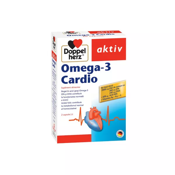 Omega-3 Cardio pentru inima, 60 capsule, Doppelherz