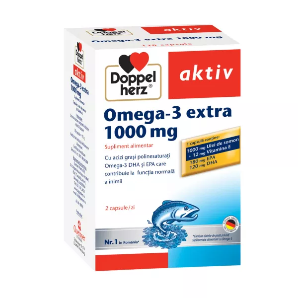 Omega-3 extra 1000 mg, 120 capsule, Doppelherz