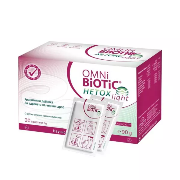 Omnibiotic Hetox Light, 30 plicuri x 3 g, Institut Allergosan