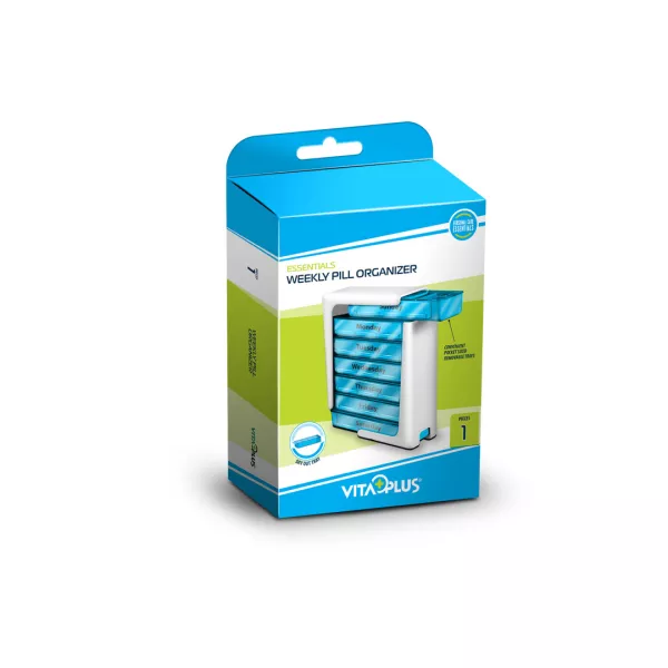 Organizator medicamente saptamanal cu sertar, VP64071, Vita Plus