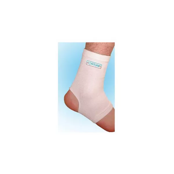 Orteza elastica de glezna FT-1102, culoare Alb, marime M, Fortuna
