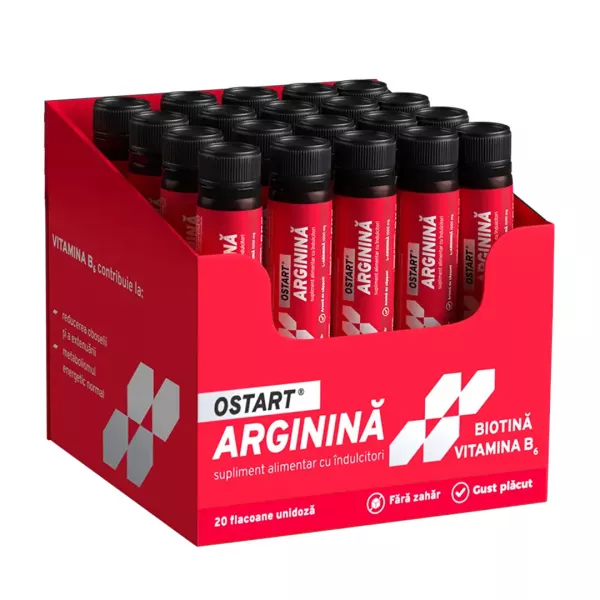 OSTART Arginina Shoturi, 20 flacoane unidoza x 25 ml, Fiterman Pharma