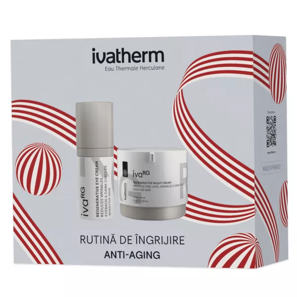 Pachet: Crema de noapte ivaRG 50ml + Crema contur ochi ivaRG 15 ml, Ivatherm