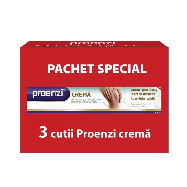 Pachet: Crema Proenzi, 3 x 100 ml, Walmark
