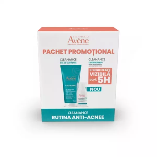 Pachet: Gel de curatare si Comedomed+ Cleanance, 200 + 30 ml, Avene