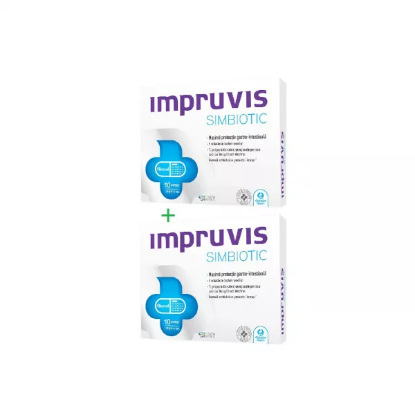 Pachet: Impruvis Simbiotic 2x10 capsule, Bifodan
